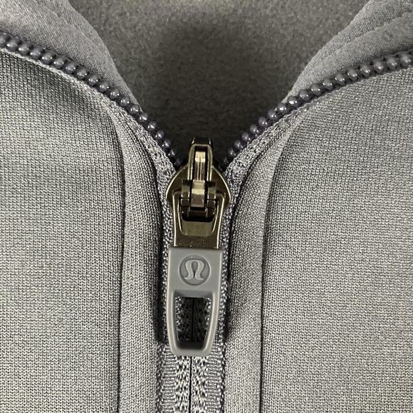 Lululemon Jacket Mens Extra Large Gray Full Zip Fleece Lined Pockets Athletic - Picture 4 of 11